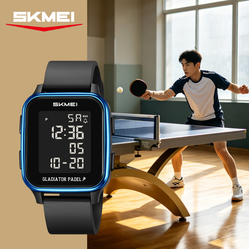 Table Tennis Scoring - SKMEI 2716 ファッションスポーツテニス/卓球スコアリング LED ライトデジタル腕時計メンズレディース電子腕時計リロイ Hombre