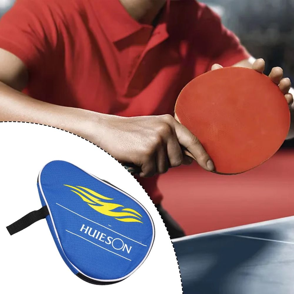 Table Tennis Ace - 防水卓球ラケットバッグ保護ケースプロフェッショナルピンポン収納バッグハンドストラップ防塵卓球バッグ