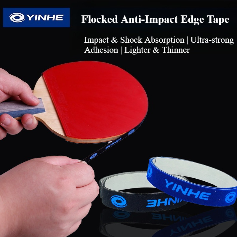 Table Tennis Barrier - Yinhe 自己粘着テープ卓球ラケットエッジガードスポンジ/植毛エッジ衝突防止ピンポンバットサイドプロテクターストリップ