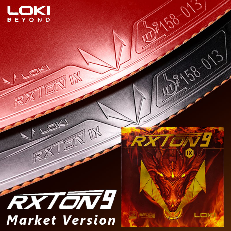 Table Tennis Grip - LOKI RXTON 9 テーブルテニスラバー マーケットバージョン 粘着性のあるピンポンラバーシート