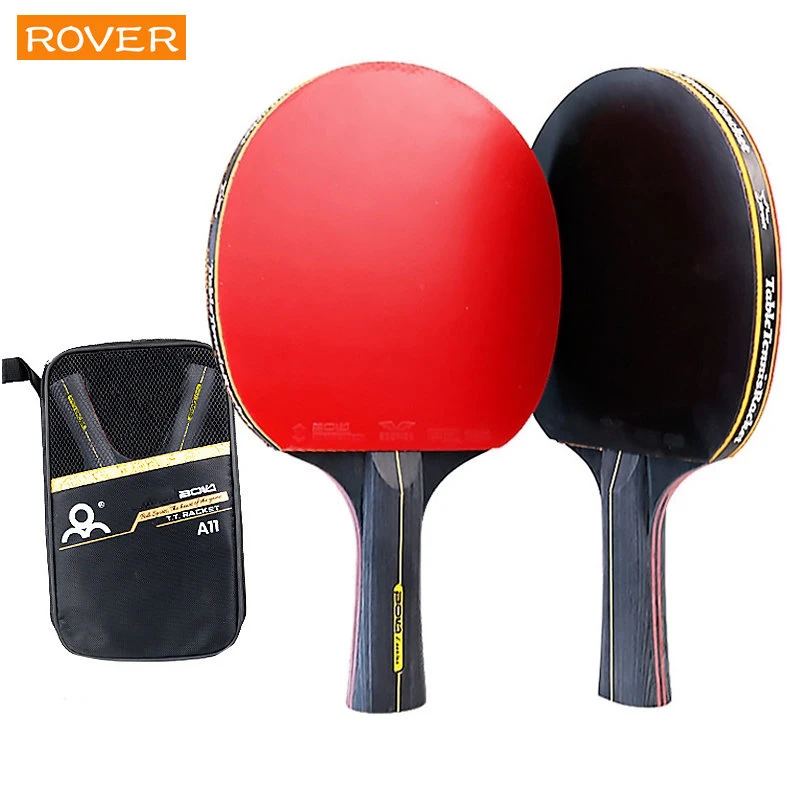 Table Tennis Joola - 卓球ラケットセット,5つ星,6つ星,2ピース,プロのゴム製ピンプルセット,高品質,バットブレード,バッグ付きパドル