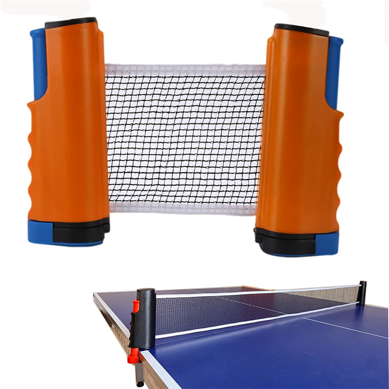 Table Tennis Dimension - 1/2 個ポータブル卓球ネット拡張可能な卓球ネットスタンド、あらゆる卓球テーブルに対応、調節可能な卓球ネットスタンド