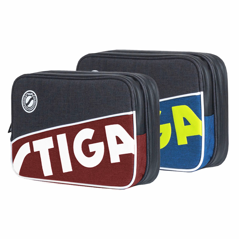 Table Tennis Ace - STIGA 卓球ラケットバッグ新しい二重層スクエアラウンドトレーニングプロフェッショナルバルデバットパドル STIGA ラケットピンポン C