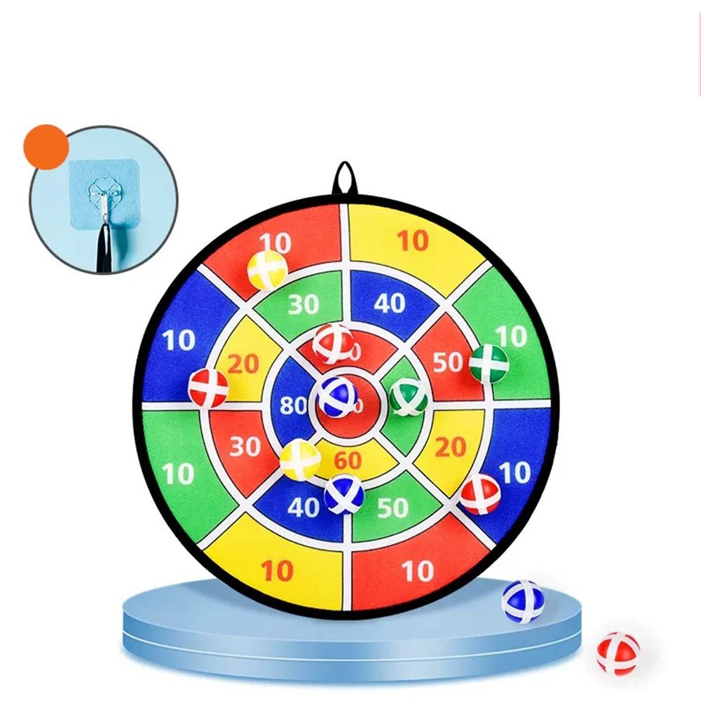 Practice Target Board - 実用的な数字ダーツボードターゲットクロス、漫画柄、粘着ボール、スポーツゲーム、ベビーケア用品