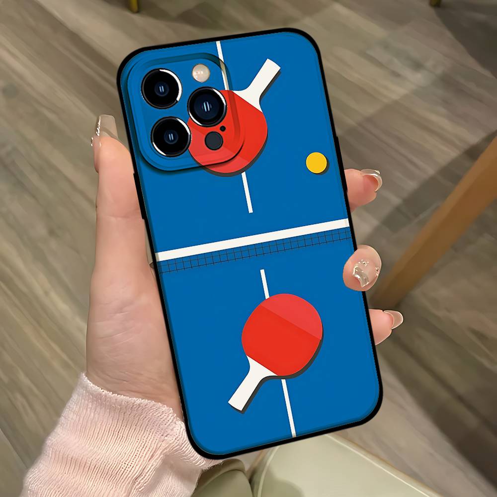 卓球ラケット柄のスマートフォンケース。iPhone 18、1 - Table Tennis Pc のレビューと価格