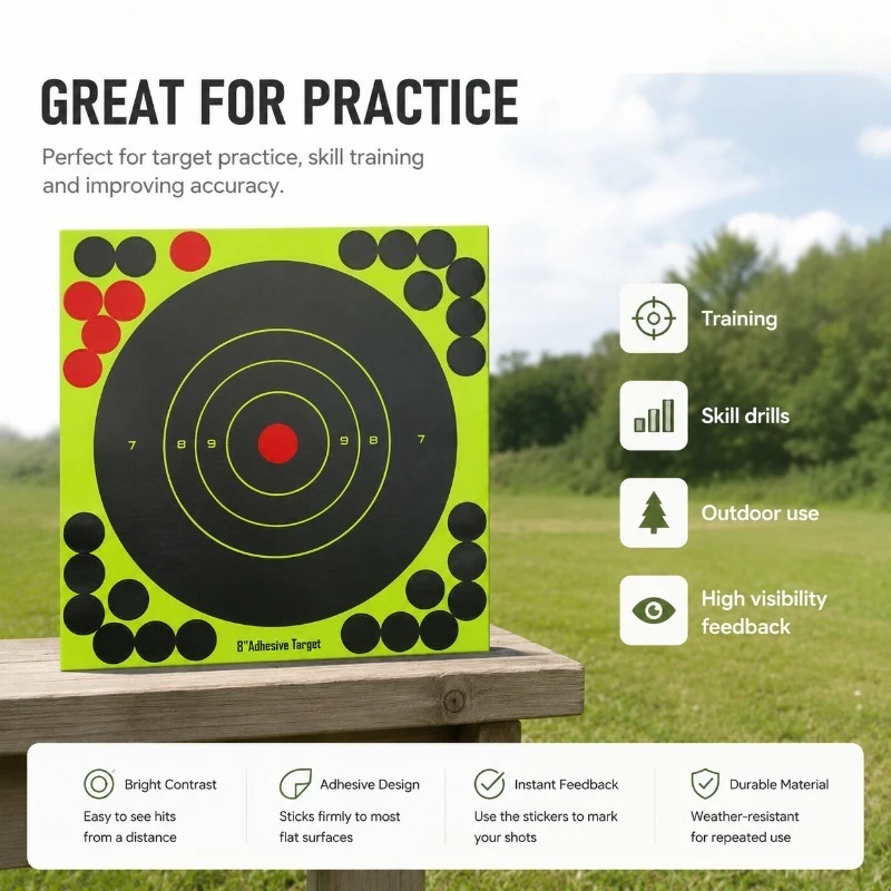 丸型ブルズアイスプラッターターゲットシート 防水コーティング - Practice Target Board のレビューと価格
