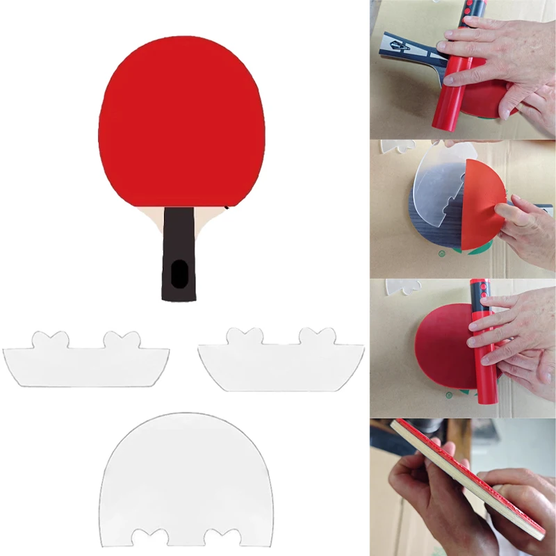 卓球ラバーの貼り直し用補助位置決め器、アクリルプラスチック製 - Table Tennis Grip のレビューと価格