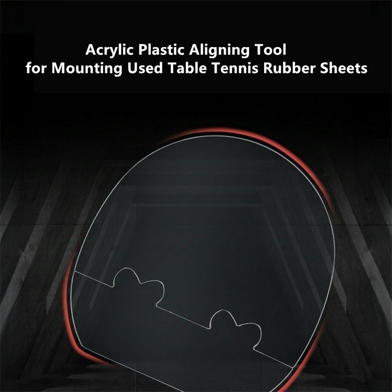 卓球ラバーの貼り直し用補助位置決め器、アクリルプラスチック製 - Table Tennis Grip のレビューと価格