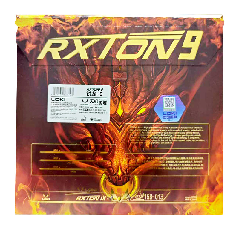 LOKI RXTON 9 テーブルテニスラバー マーケットバ - Table Tennis Grip のレビューと価格