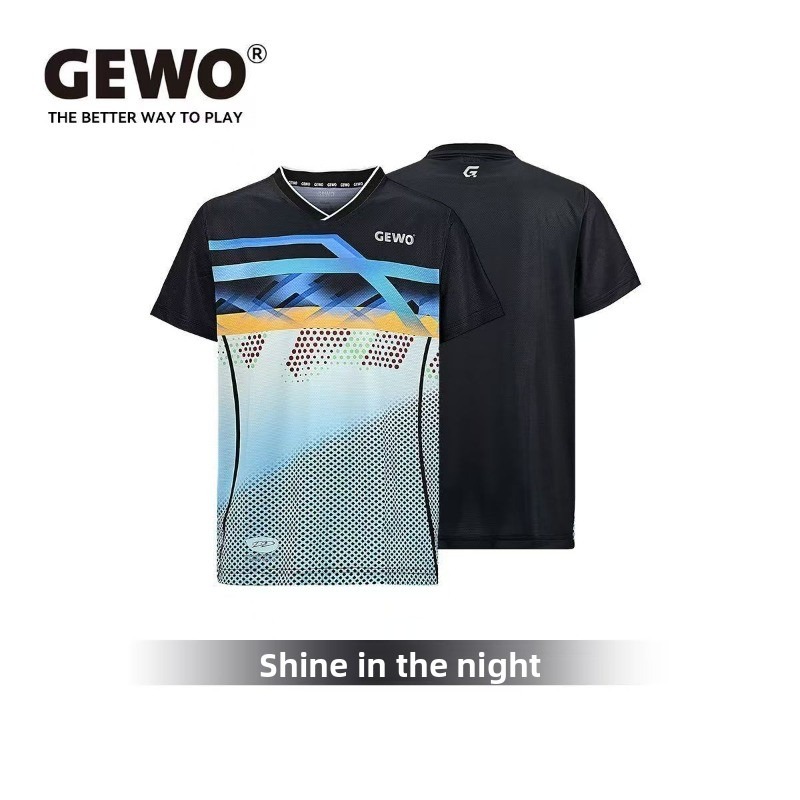 ドイツ GEWO 新しい卓球プロスポーツ半袖速乾性通気性男性 - Table Tennis Practice のレビューと価格