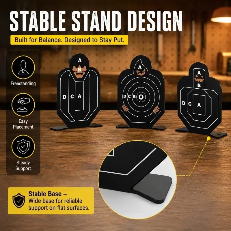 頑丈な自立型金属製練習用ターゲットキット、屋内および屋外のレ - Practice Target Board のレビューと価格
