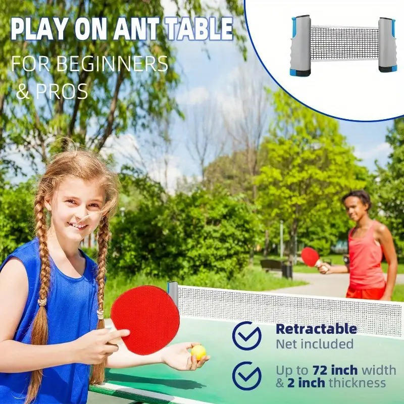 2025年ホット卓球ネットどこでも格納式ラックスポーツ交換ピ - Table Tennis Barrier のレビューと価格