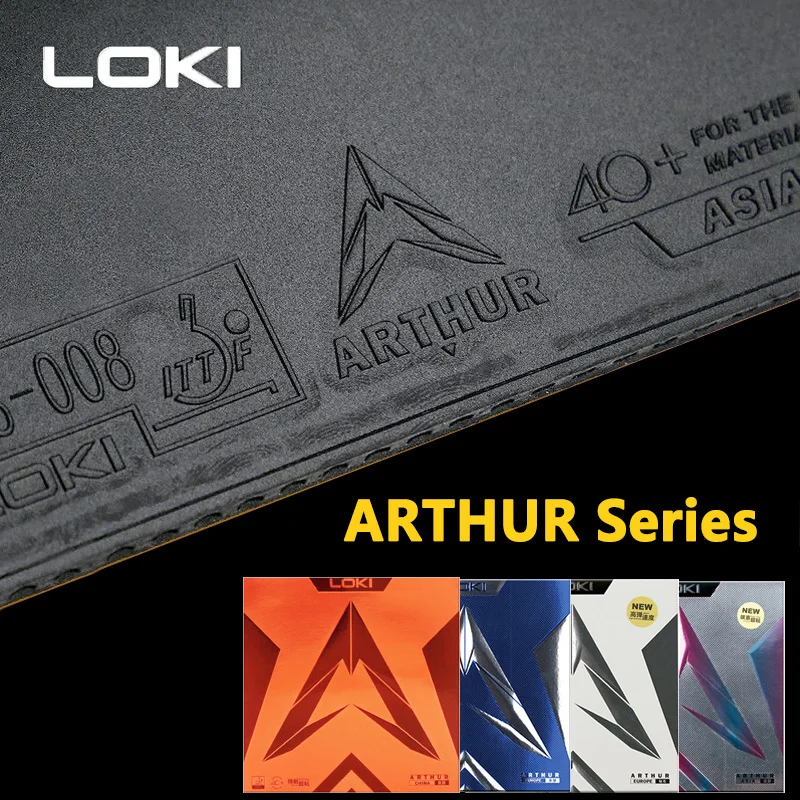 Loki arthur-ハードケーキスポンジを備えた卓球ラバ - Table Tennis Grip のレビューと価格