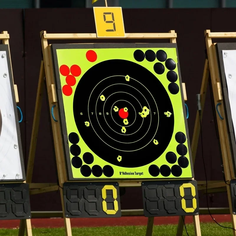 2W-100個入り 8インチ スプラッターターゲットステッカ - Practice Target Board のレビューと価格