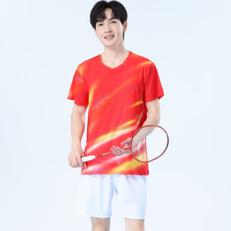 男性用速乾バドミントンシャツ通気性卓球Tシャツ軽量スポーツジ - Table Tennis Name のレビューと価格